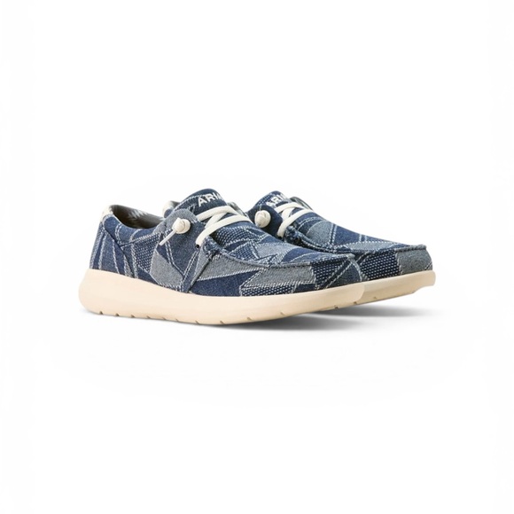 Ariat Shoes - Ariat Hilo Mixed Denim Slip-On Sneakers NWT